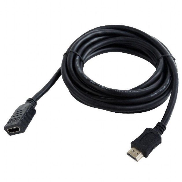 Cable HDMI male to HDMI female 0.5m  Cablexpert  male-female, V1.4, Black, CC-HDMI4X-0.5M