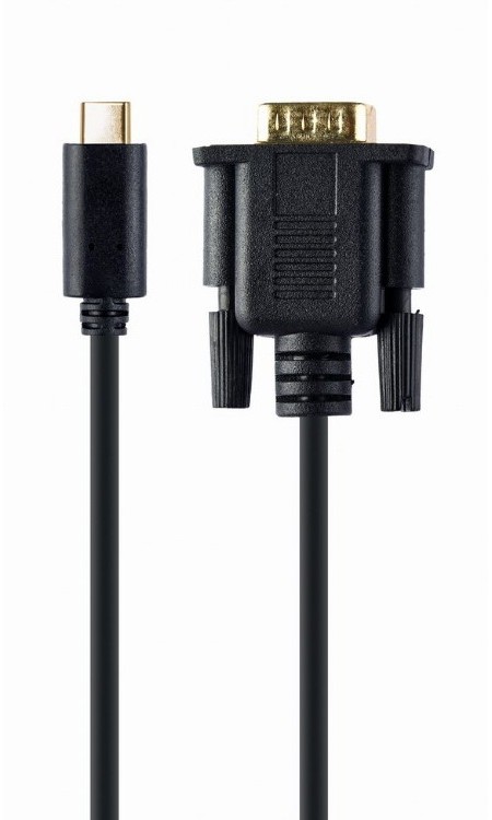 Cable   Type-C to VGA 2.0m Cablexper, 1920 x 1080 at 60 Hz, A-CM-VGAM-01