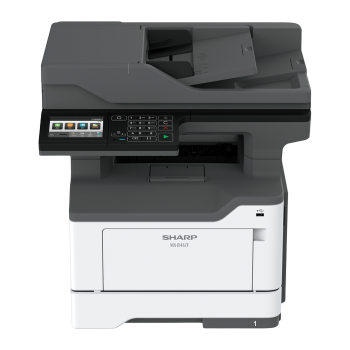 Multifunctional laser Sharp Luna MX-B467FEU, Negru-Alb