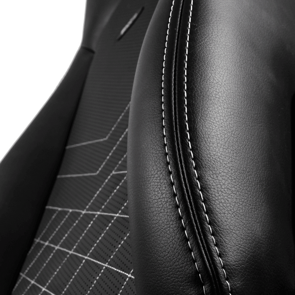 Игровое кресло Noblechairs Icon, Искусственная кожа, Черный/Белый