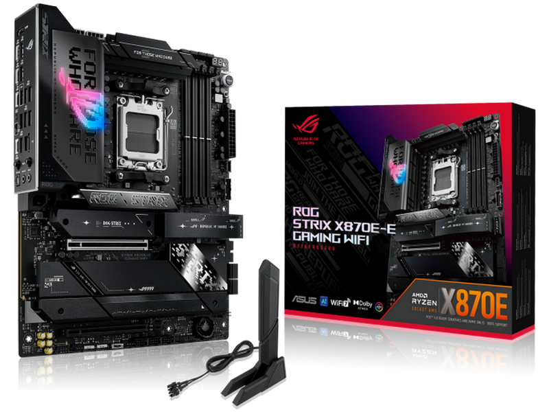 Placă de bază ASUS ROG STRIX X870E-E GAMING WIFI, AM5, AMD X870E, ATX