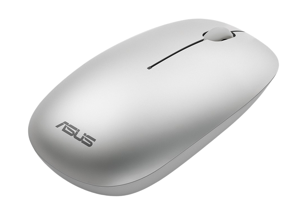 Wireless Keyboard & Mouse Asus W5000, Ultra-thin, Metal-like finish, Silent, 1xAA/2xAAA, White