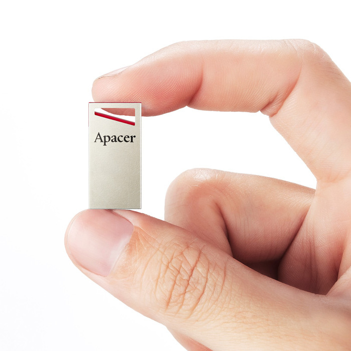 USB Flash накопитель Apacer AH112, 32Гб, Серебристый/Красный