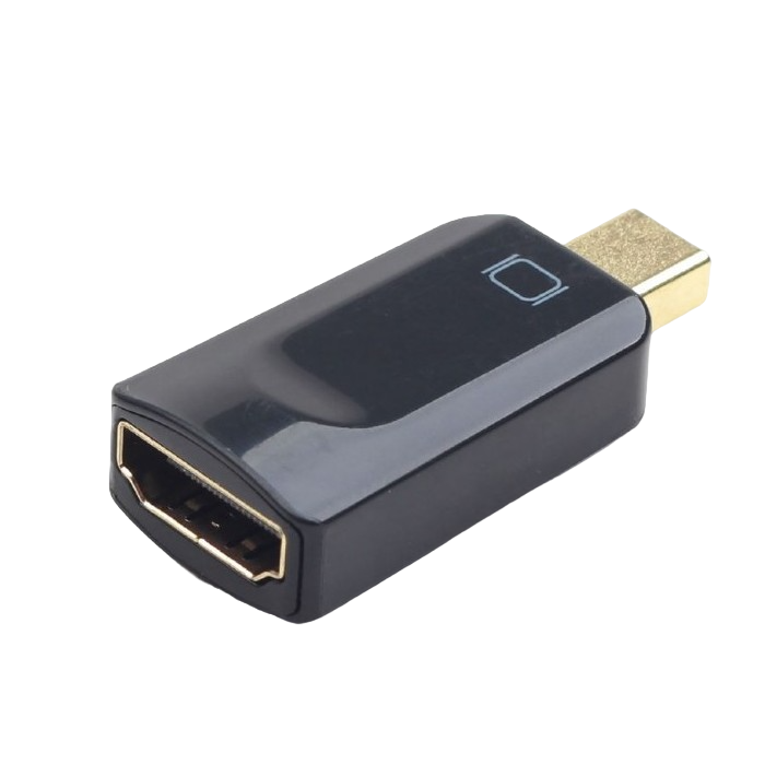 Видеоадаптер Cablexpert A-mDPM-HDMIF-01, MiniDP (M) - HDMI (F), Чёрный