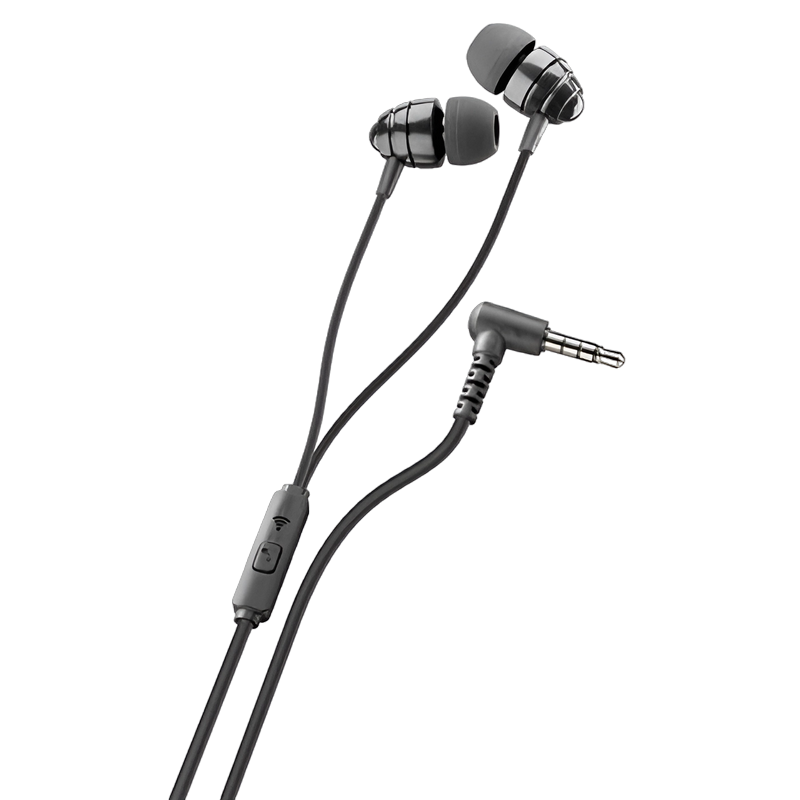 Гарнитура для мобильных телефонов Cellularline Ploos In-Ear, Проводной аналоговый, Чёрный