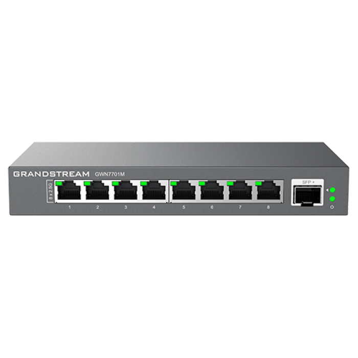 Switch de rețea Grandstream GWN7701M, 8x 100/1000/2500 Mbps
