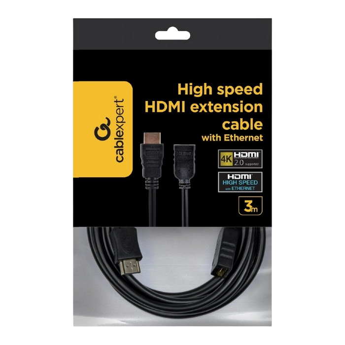 Видео кабель Cablexpert CC-HDMI4X-10, HDMI (M) - HDMI (F), 3м, Чёрный