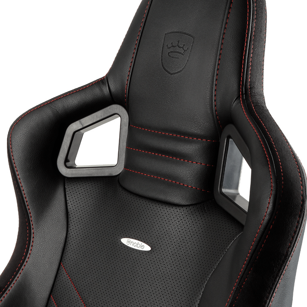 Игровое кресло Noblechairs Epic, Искусственная кожа, Черный/Красный
