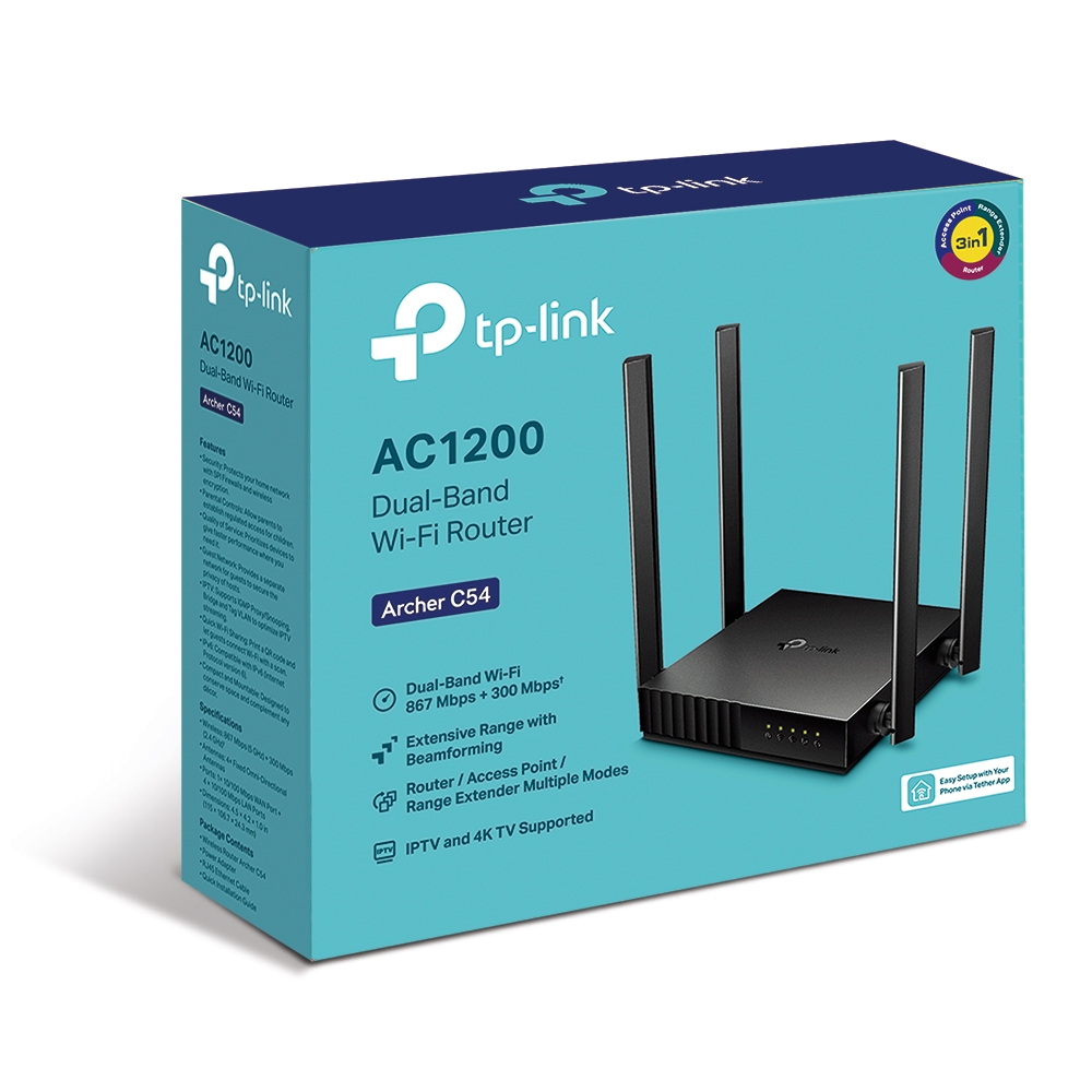 Wi-Fi AC Dual Band TP-LINK Router, 