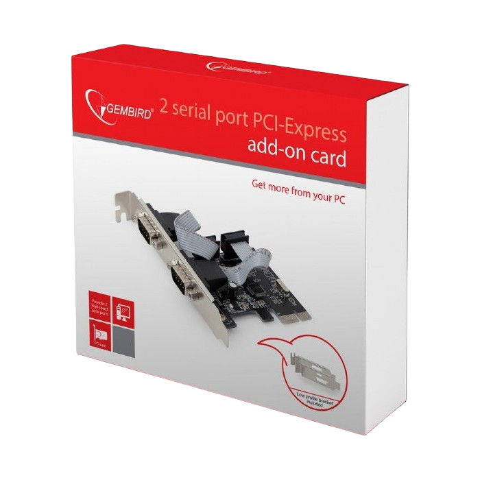 PCI-Express to 2xSerial port, Gembird 