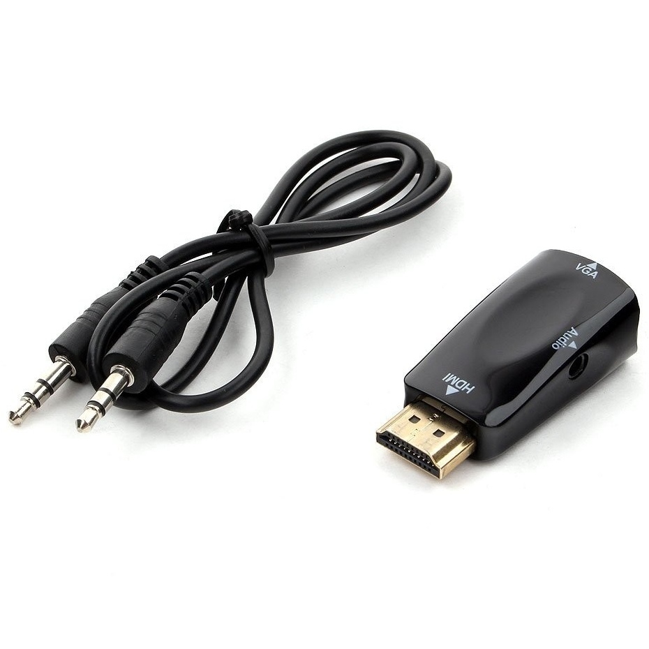 Adapter HDMI  M to  VGA F+ 3.5mm AUX, Cablexpert 