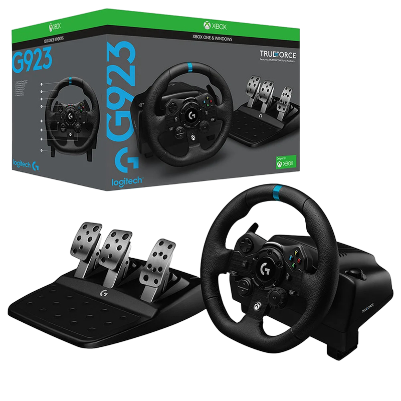 Игровой руль Logitech G923, Чёрный