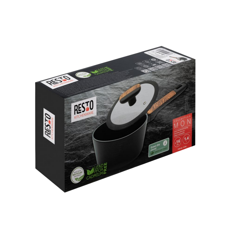 Tigaie RESTO 93186, 1.4L,  Negru