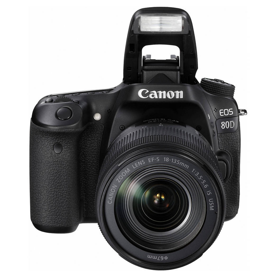 Aparat foto DSLR Canon EOS 80D + EF-S 18-135 IS, Negru