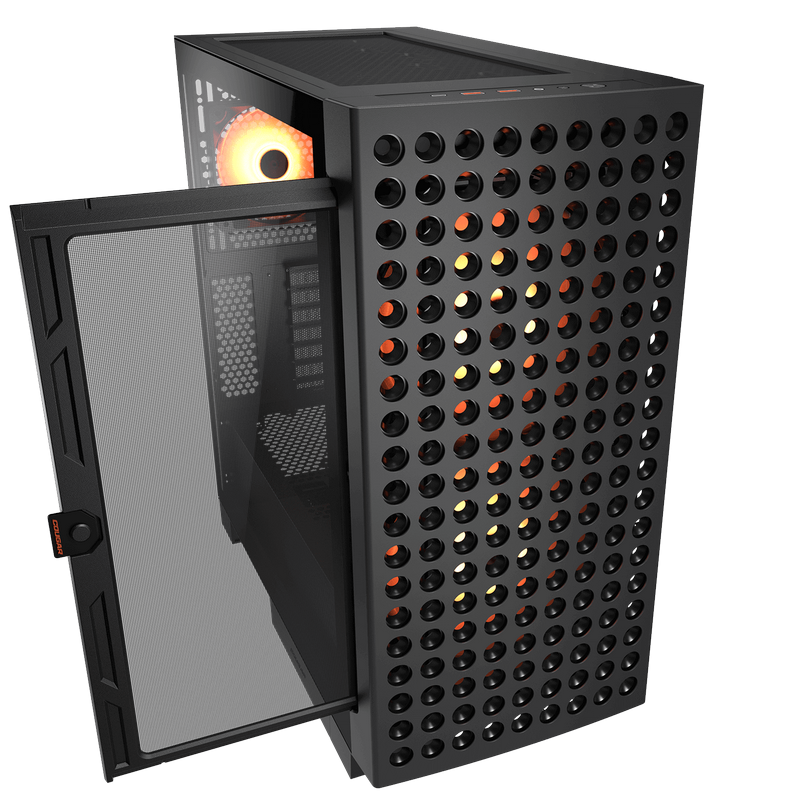 Carcasă PC Cougar Airface ECO RGB Midi-Tower Negru