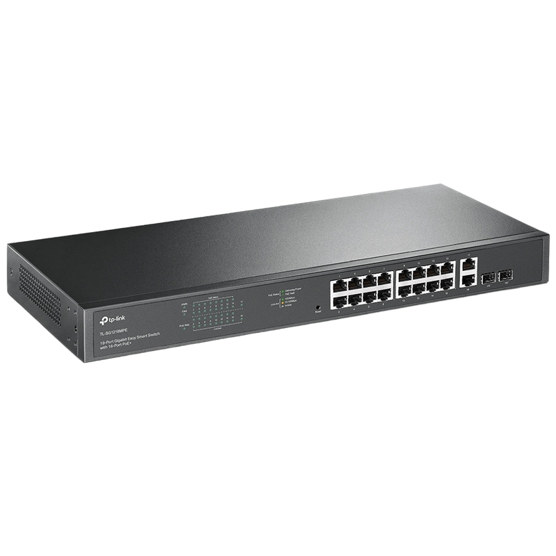 Switch de rețea TP-LINK TL-SG1218MPE, 16x 10/100/1000 Mbps, 2x SFP