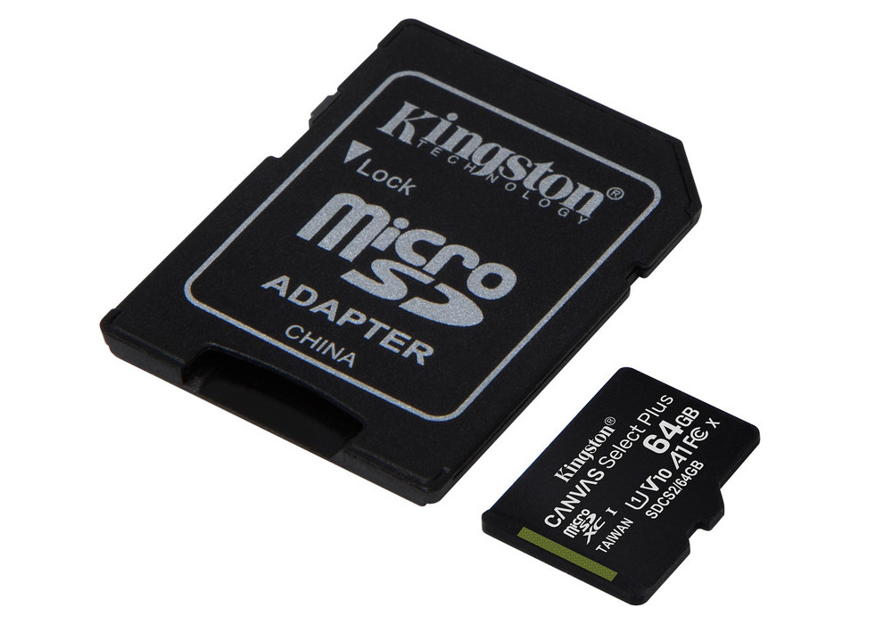 Карта памяти Kingston Canvas Select+, 64Гб (SDCS2/64GB)