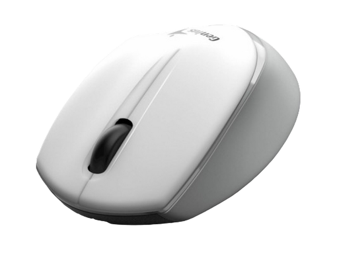 Wireless Mouse Genius NX-7009, 1200 dpi, 3 buttons, Ambidextrous, 65g., 1xAA, White Grey