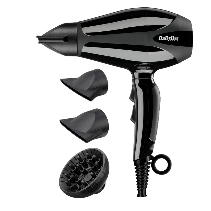 Uscător de păr BaByliss Compact Pro 6715E, 2400 W, Negru