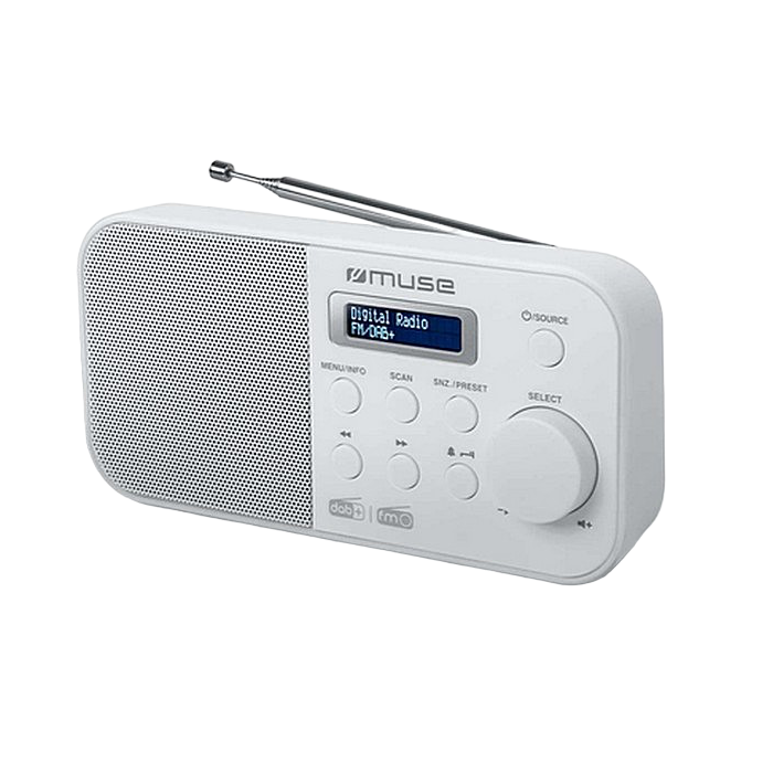 MUSE M-109 DBW, Tuner DAB+, FM PLL Radio, White