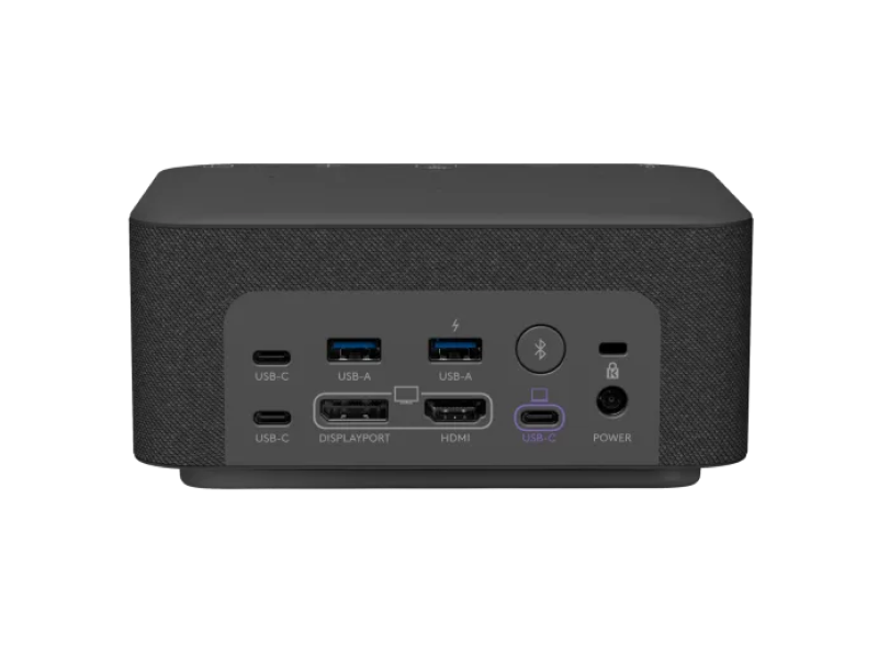 Docking Station Logitech Logi Dock, Speaker, Mic, HDMI2.0, DP1.4, 2xUSB3.2, 4xType-C, BT, Graphite