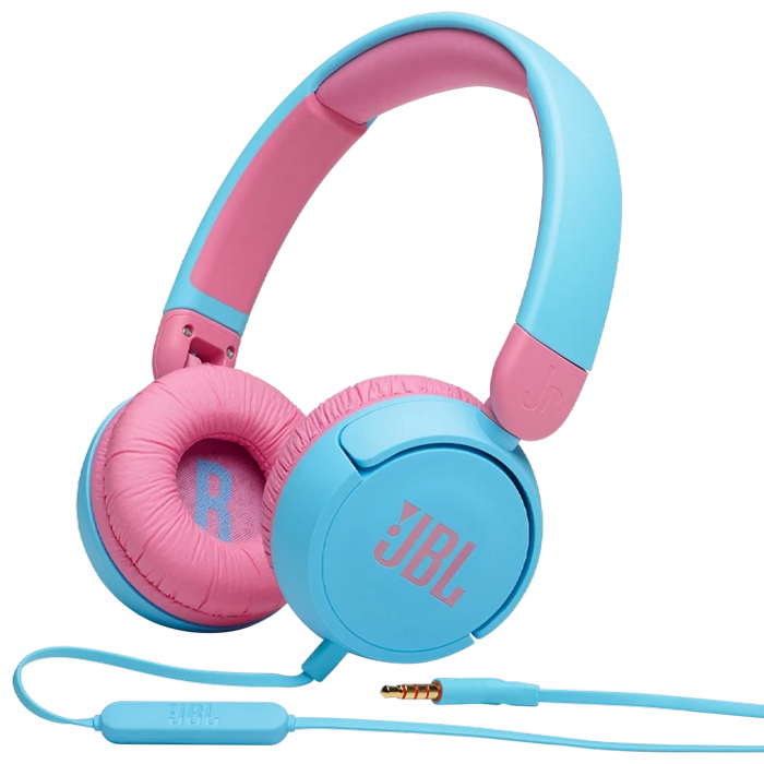 Детские наушники JBL JR310, Bluetooth/Проводное аналоговое, Голубой