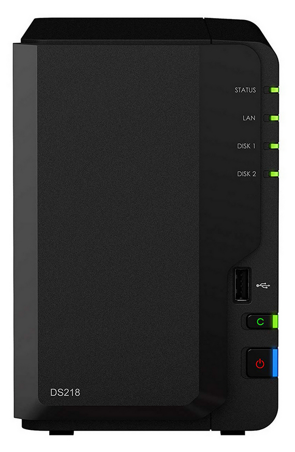 SYNOLOGY  "DS218", 2-bay, Realtek 4-core 1.4GHz, 2GB DDR4