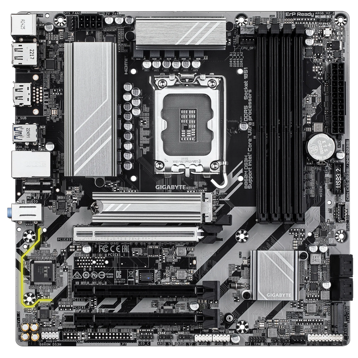Материнская плата Gigabyte B860M DS3H LGA1851 Micro-ATX