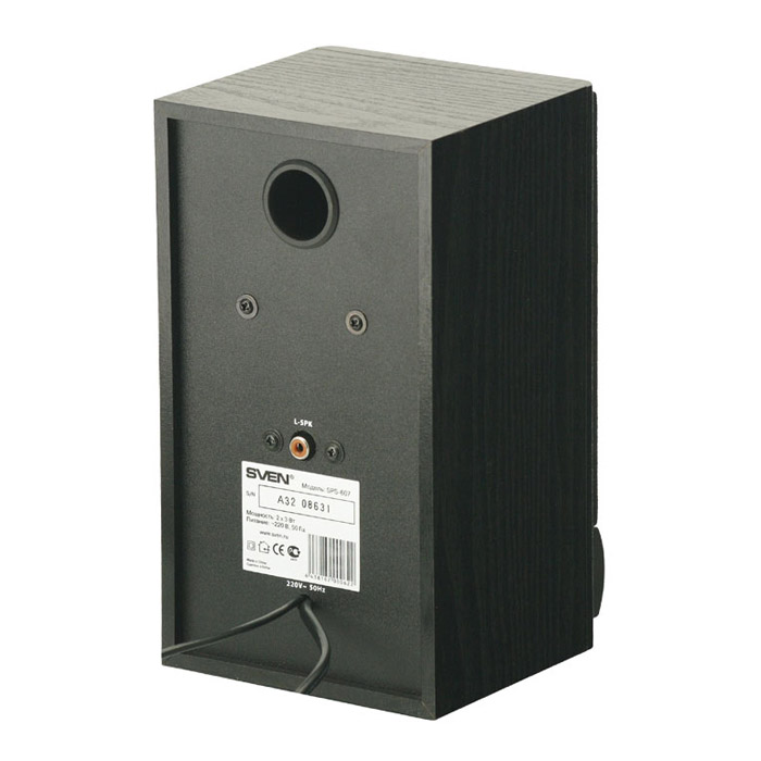 Компьютерные колонки 2.0 SVEN SPS-607, Чёрный