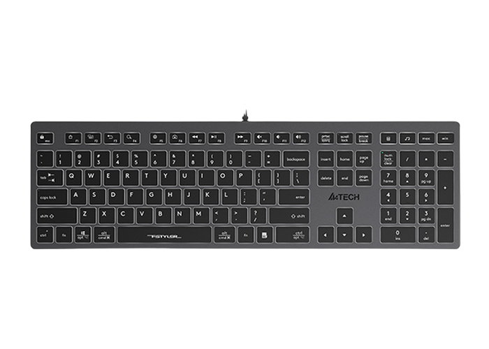 Клавиатура A4Tech FX60, Проводное, Серый