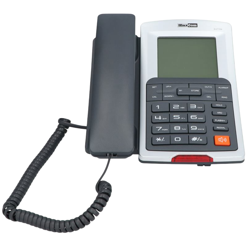 Проводной телефон MaxCom KXT709 Серебристый