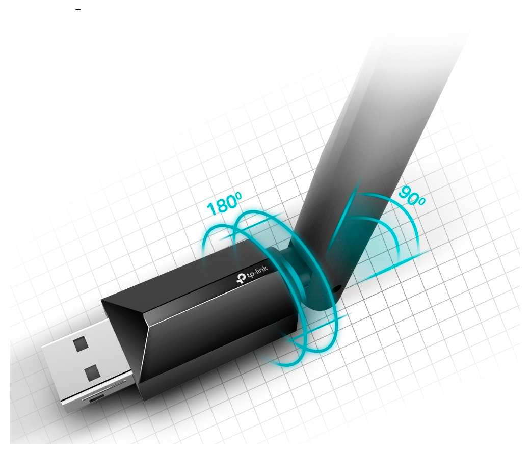 USB2.0 High Gain Wi-Fi AC Dual Band LAN Adapter TP-LINK