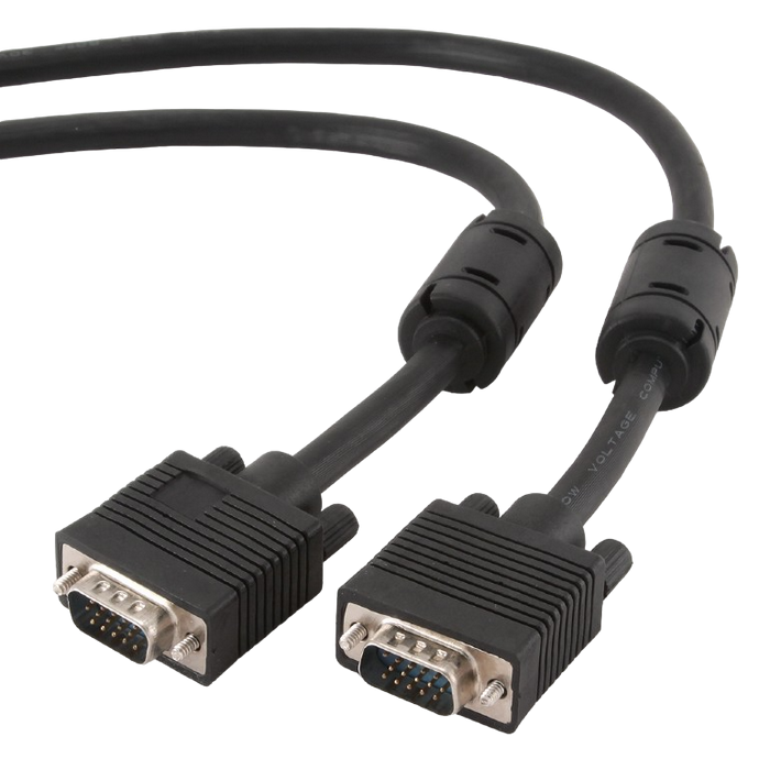 Cable VGA Premium  1.8m, HD15M/HD15M Black, Cablexpert, CC-PPVGA-6B