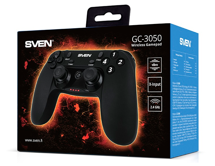 Геймпад SVEN GC-3050, Чёрный
