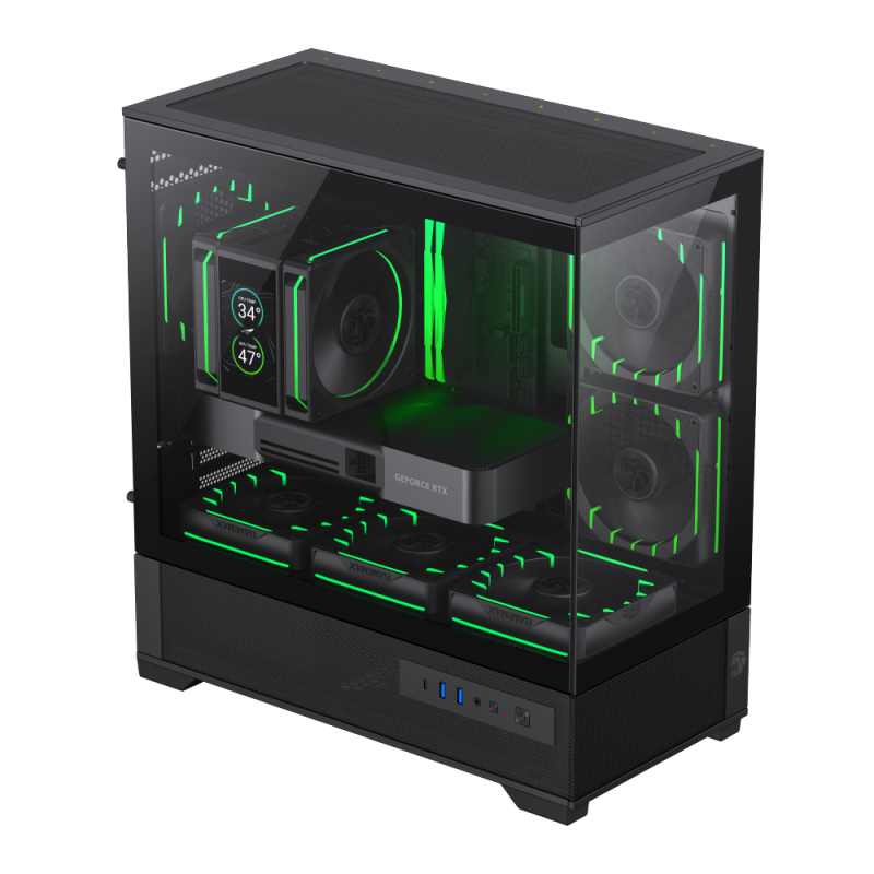 Carcasă PC Gamemax VISTA 2 MB Mini-Tower Negru