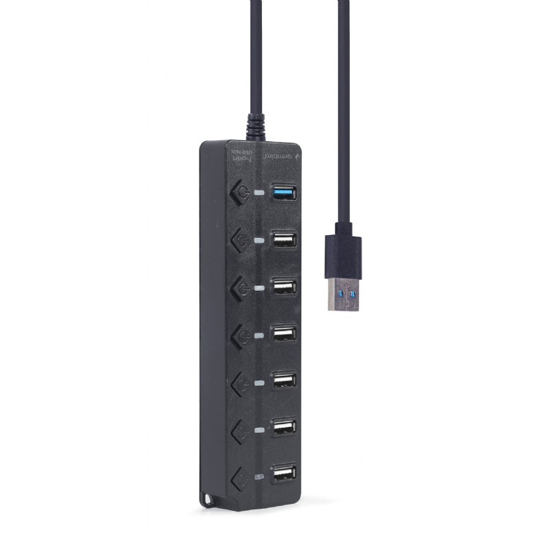 USB 2.0 Hub 7-port with switches, Gembird