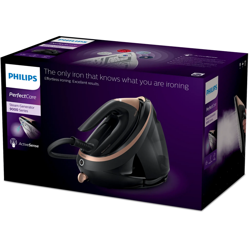 Fier de călcat cu generator de abur philips psg9040/80, 3100w, negru | bronz Thumbnail 2
