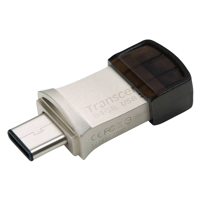 Memorie USB Transcend JetFlash 890, 64GB, Argintiu