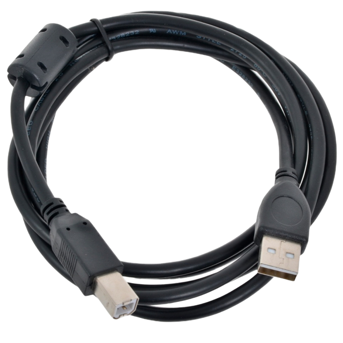 Cable USB, AM/BM,  1.8 m, USB2.0  Premium quality with ferrite core, CCF-USB2-AMBM-6