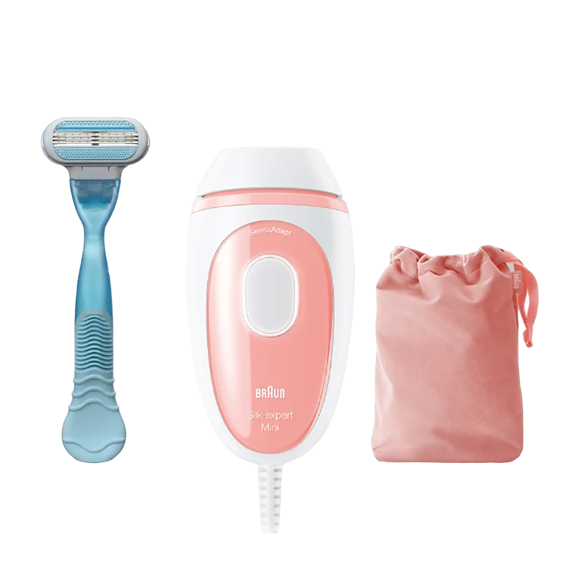 Fotoepilator Braun PL1014 Silk-expert Mini, Roz | Alb