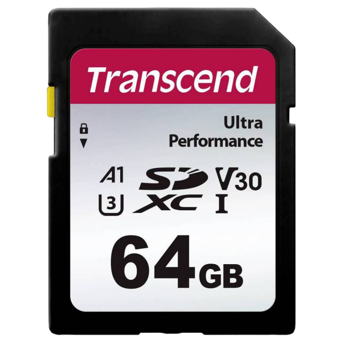 .64GB  SDXC Card (Class 10) UHS-I , U3, Transcend 340S  