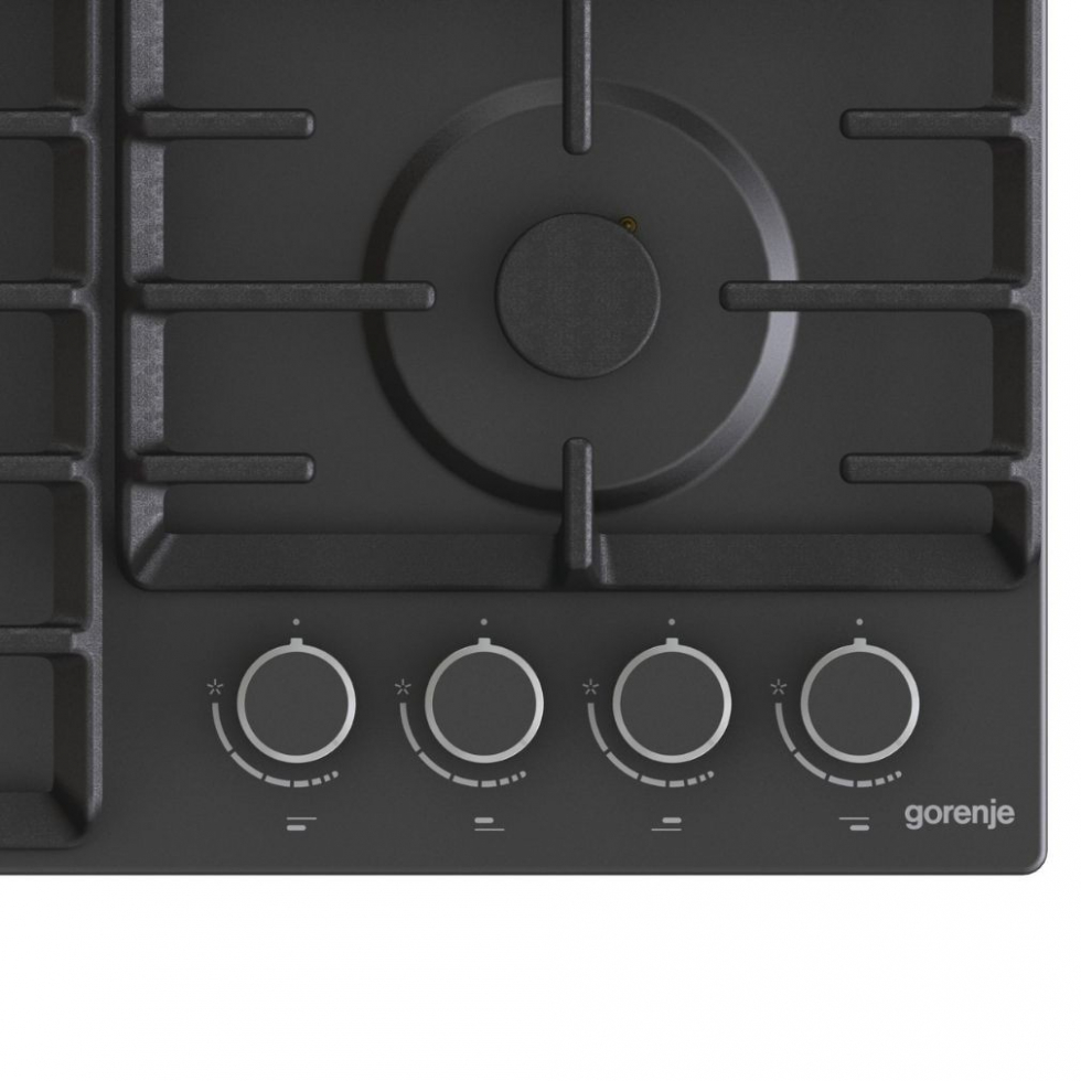 Газовая варочная панель Gorenje GW 642 AB, Чёрный