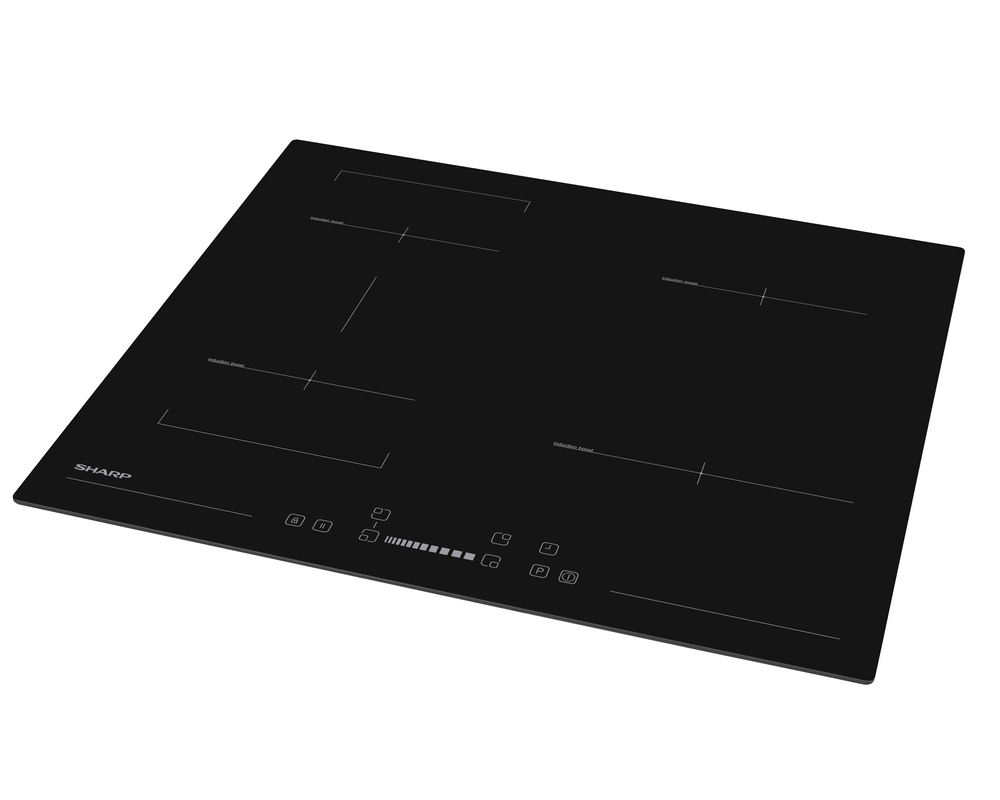 Plită cu inducție Sharp KH-6I27CS0I-EU, Negru