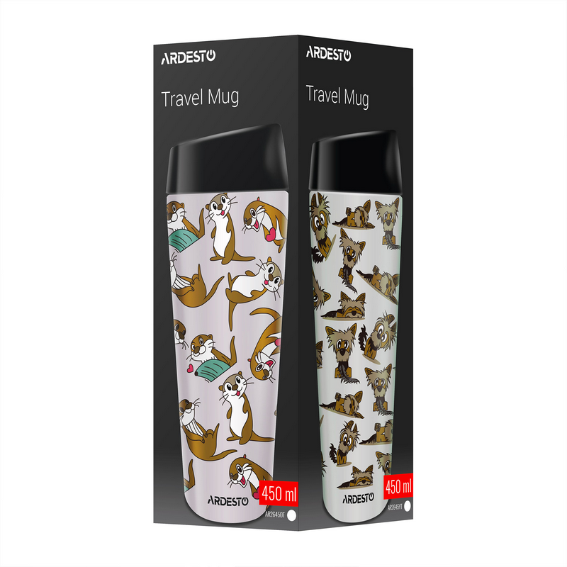 Thermal Mug ARDESTO Coffee Time Yorkie 450ml, AR2645YT