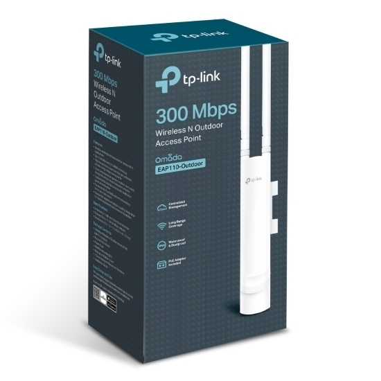 Punct de acces exterior TP-LINK EAP110-Outdoor, 300 Mbps, Alb