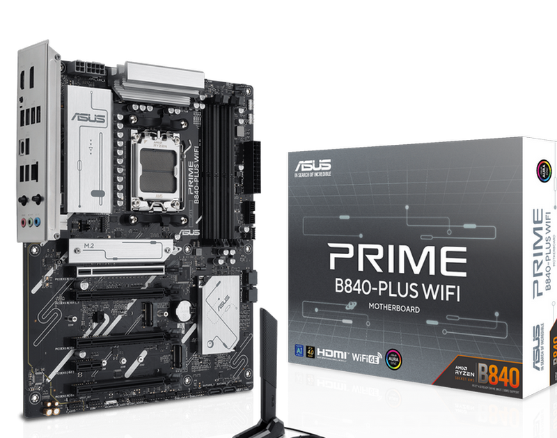 Placă de bază ASUS PRIME B840-PLUS WIFI, AM5, AMD B840, ATX