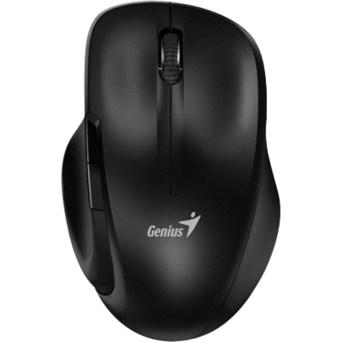 Wireless Mouse Genius ERGO-8200S,1600 dpi, 5 buttons, Ergonomic, Silent, 1xAA, 65g.,Black