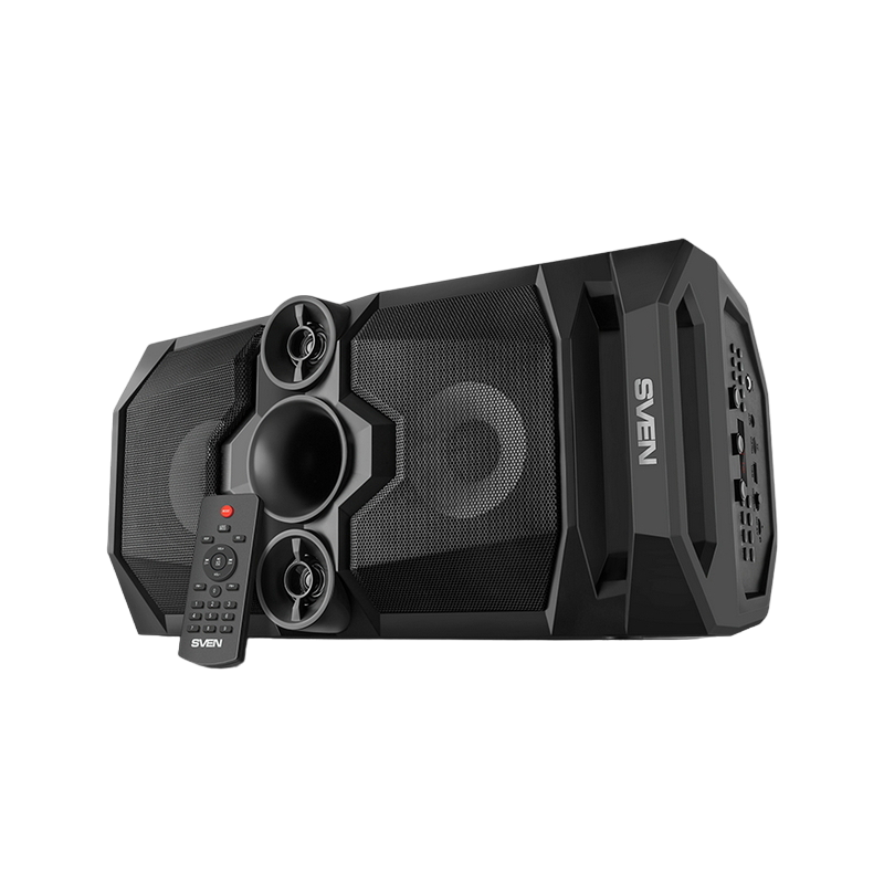 Speakers SVEN "PS-655" 50w, Black, TWS, Bluetooth, FM, USB, microSD, LED-display, RC, 2x4400mA*h