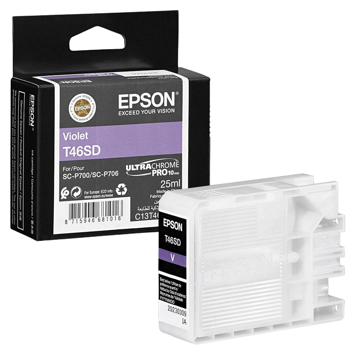 Картридж чернильный Epson T46S UltraChrome Pro 10, C13T46SD00, Фиолетовый