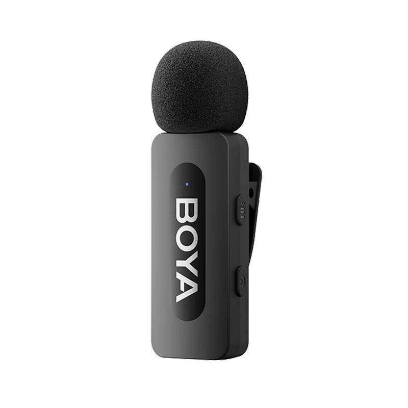 Microfon portabil pentru înregistrare vocală Boya BY-V2 V2.0 Fără fir Negru